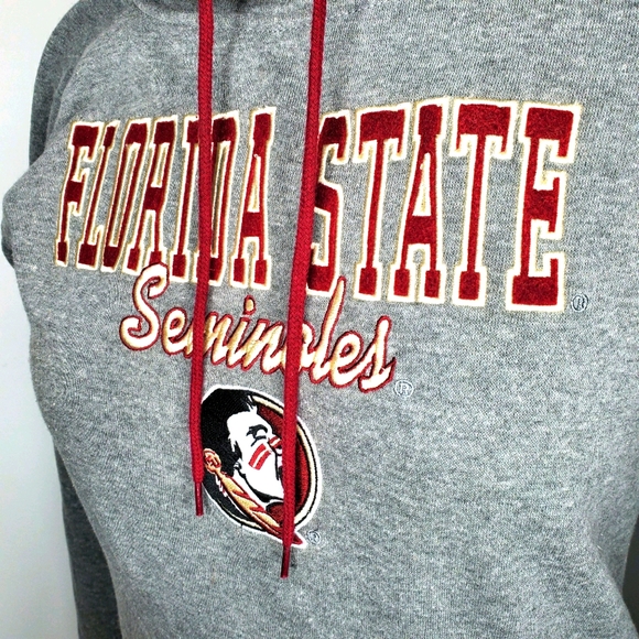 21) FSU Embroidered Cowl Neck Pullover Hoodie Women's Sz. Large - Picture 2 of 5